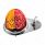 304 SS Above Door Dome Light Kit W/ 17 LED Double Fury Watermelon For 1994-2025 KW W900-Amber & Red