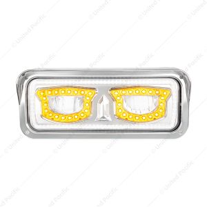 High Power Chrome LED Headlight With Turn Signal And Position Light-Passenger