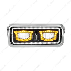 High Power Blackout LED Headlight With Turn Signal And Position Light-Driver