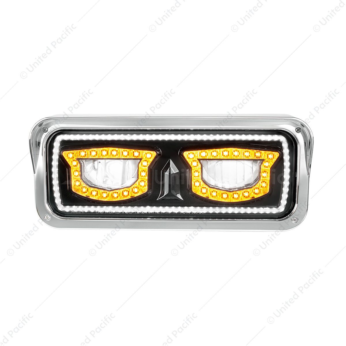 High Power Blackout LED Headlight With Turn Signal And Position Light-Passenger