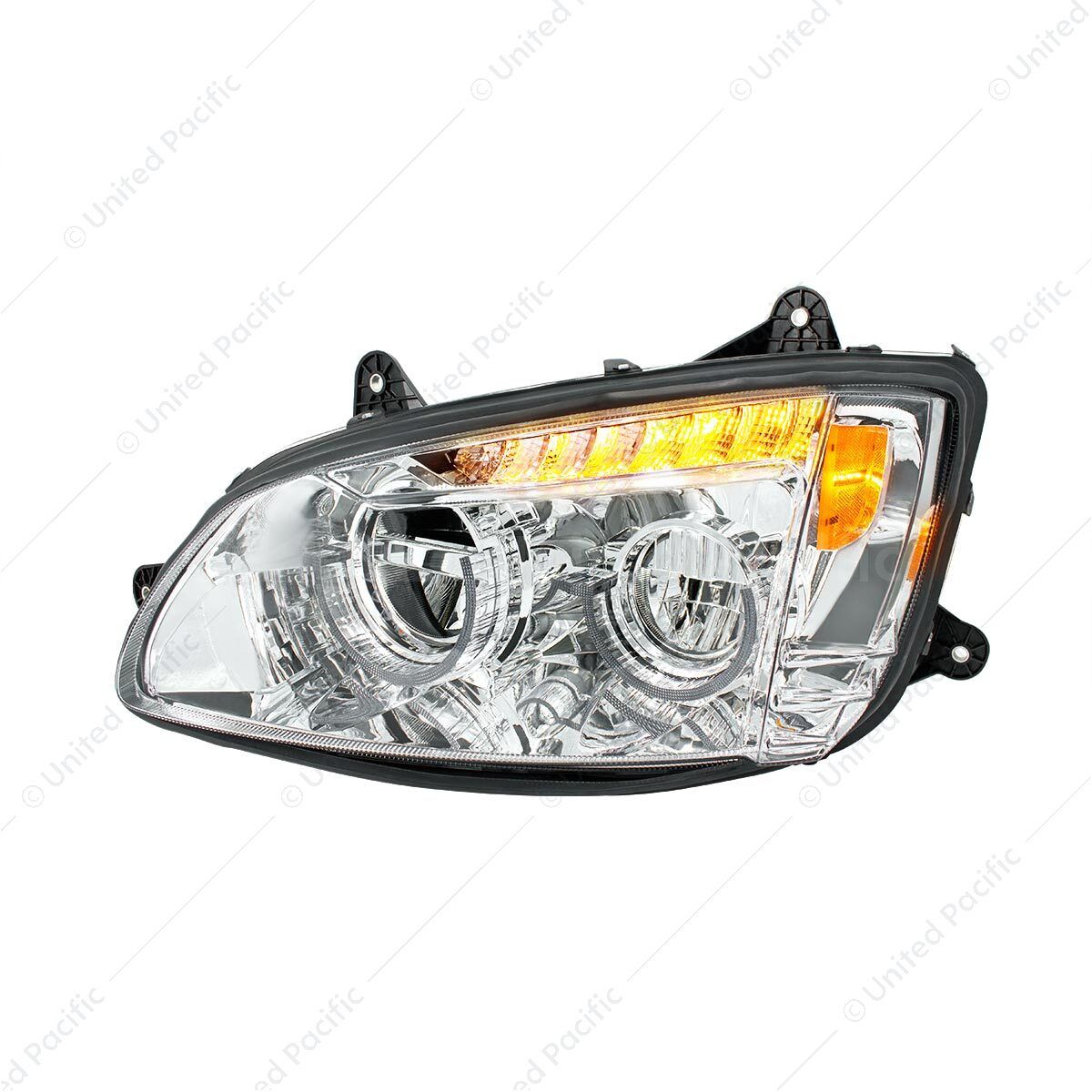 Chrome Full LED Headlight For 2008-2017 Kenworth T660-Driver