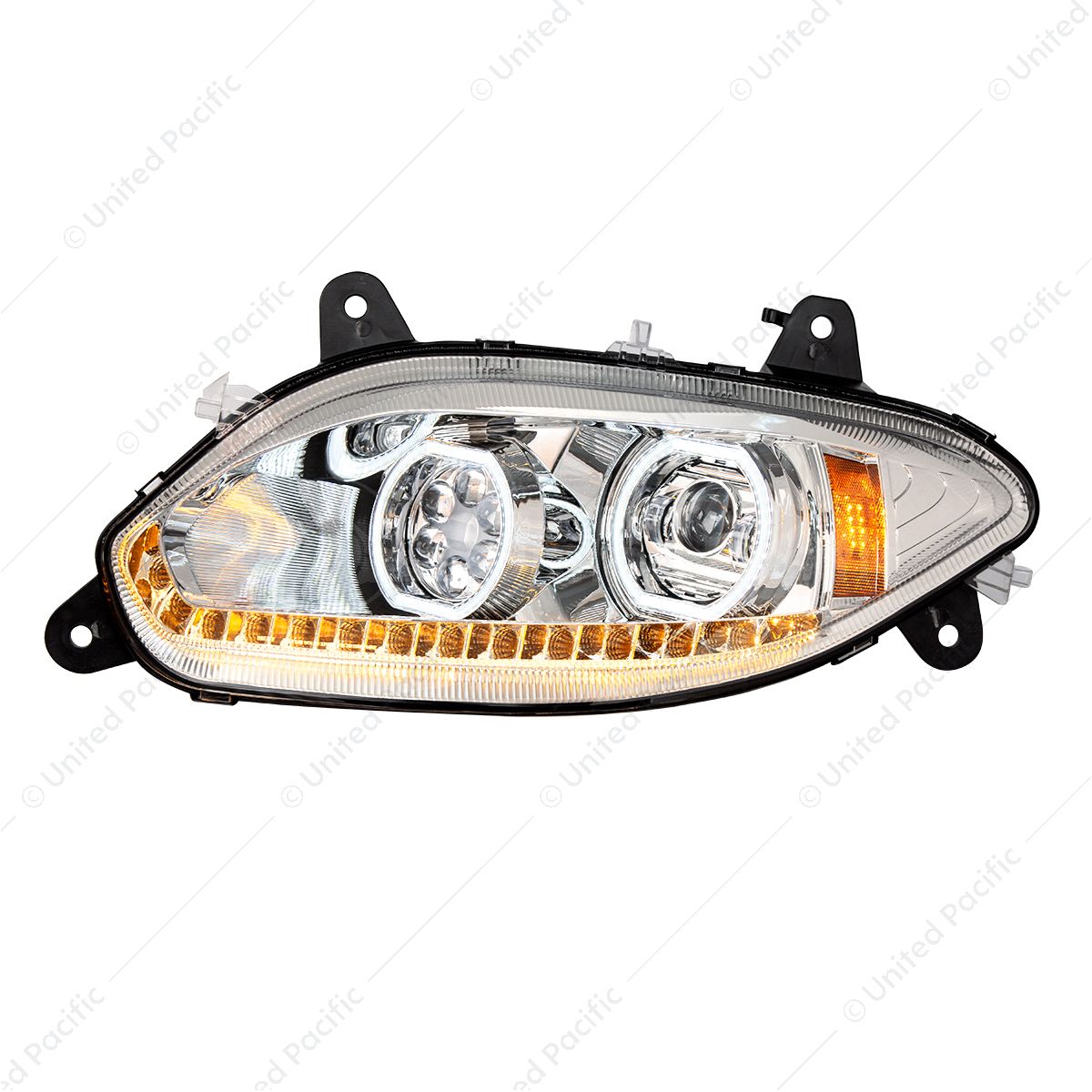 Chrome 17 LED Headlight For 2018-2026 International LT - Driver
