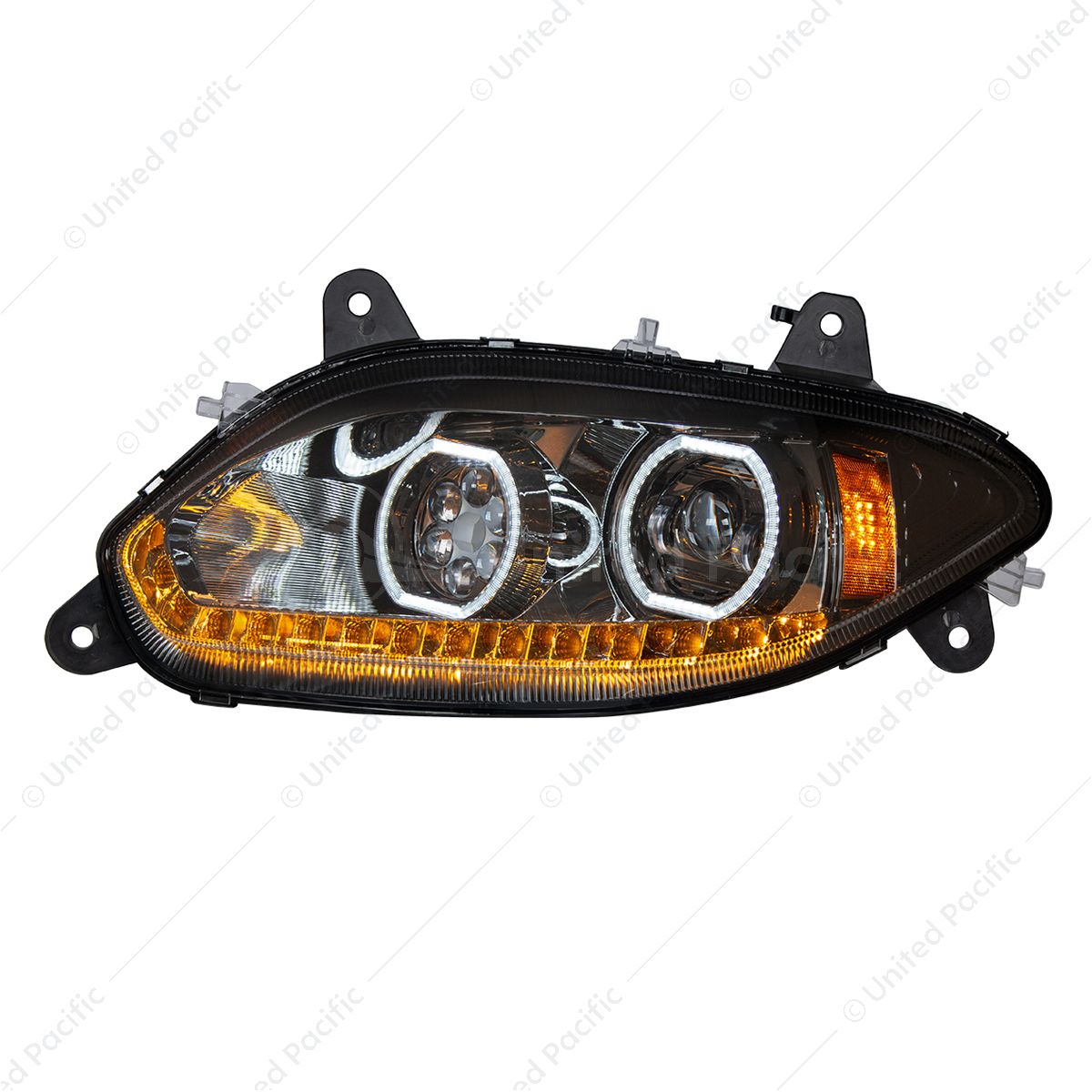 Black 17 LED Headlight For 2018-2026 International LT - Driver