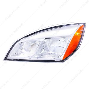 Chrome LED Headlight For 2018-2024 Freightliner Cascadia - Driver