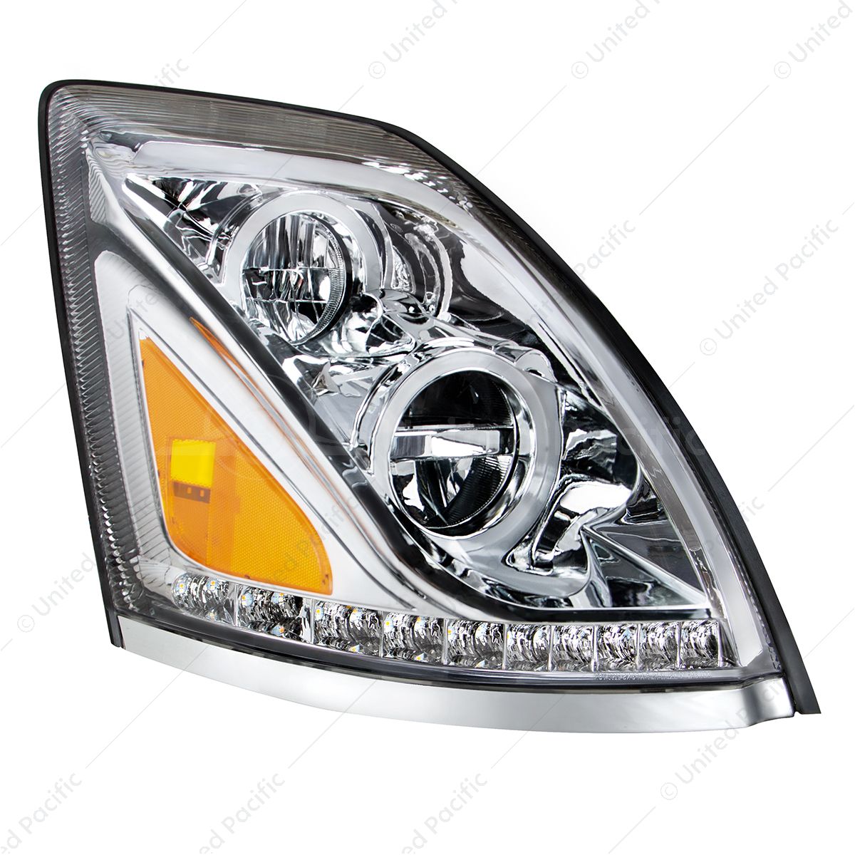 Chrome LED Headlight for 2003-2017 Volvo VN/VNL - Passenger