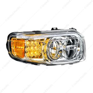 LED Headlight With LED Turn & Position Light Bar For Peterbilt 388 (2008-2015) & 389 (2008-2023)
