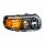Blackout LED Headlight With LED Turn & Position Light Bar For 2008-2023 Peterbilt 389- Passenger
