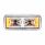 10 High Power LED "Chrome" Projection Headlight With LED Turn Signal & Position Light Bar - Passenge