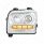 High Power 10 LED Chrome Headlight With 24 LED Turn & 100 LED Halo For 2019-2024 Kenworth W990-Drive