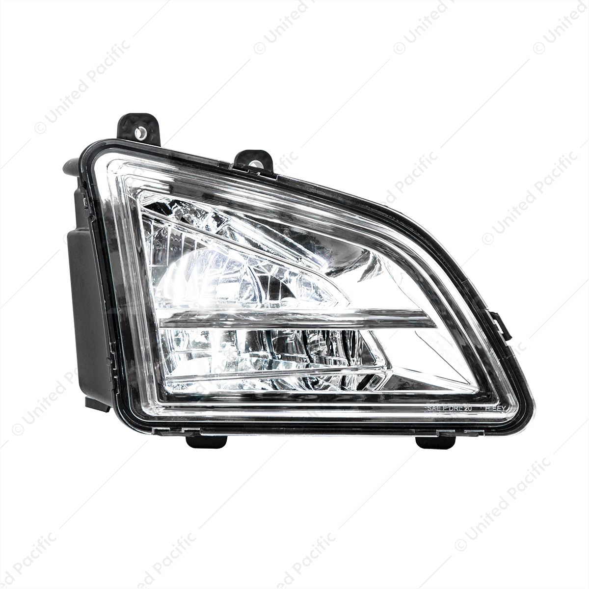 Chrome LED Driving & Fog Light For 2018-2024 Volvo VNL - Passenger -Competition Series