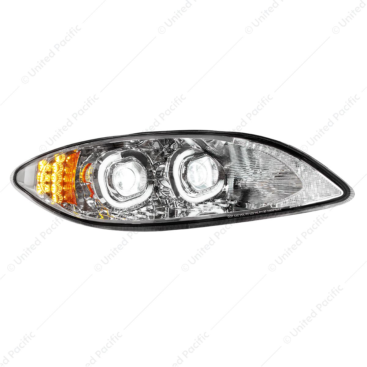 Chrome LED Headlight For 2006-2017 International Prostar - Passenger