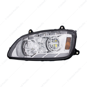 LED Headlight With Sequential Turn Signal & Position Light Bars For 2008-17 Kenworth T660