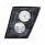 2 High Power LED Black Driving Light & Fog Light For 2003-2017 Volvo VNL - Driver/Left