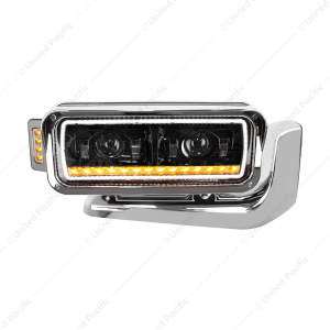 High Power LED Projection Headlight Assembly With Mounting Arm & Turn Signal