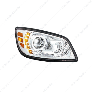 High Power 10 LED Chrome Headlight For 2005-2021 Hino 238/258/268/338-Passenger