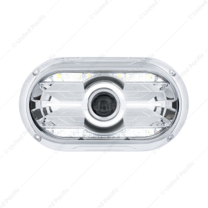 Full LED Projector One-Piece Style Chrome Headlight For Dual 5-3/4" Headlight Housing