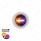 Double Fury 2 LED 3/4" Mini Clearance/Marker Light-Amber & Purple LED/Clear Lens