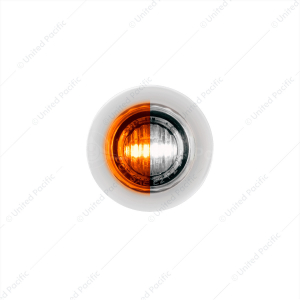 2 LED 3/4" Mini Double Fury Light (Clearance/Marker) - Amber & White LED/Clear Lens
