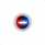 2 LED 3/4" Mini Double Fury Light (Clearance/Marker) - Red & Blue LED/Clear Lens