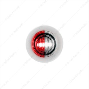 2 LED 3/4" Mini Double Fury Light (Clearance/Marker) - Red & White LED/Clear Lens