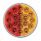 Double Fury 19 LED 4" Round Stop/Turn/Tail Light-Red & Amber LED/Clear Lens