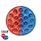 19 LED 4" Round Double Fury Light (Stop & Turn) - Red & Blue LED/Clear Lens