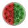Double Fury 19 LED 4" Round Stop/Turn/Tail Light-Red & Green LED/Clear Lens