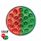 19 LED 4" Round Double Fury Light (Stop & Turn) - Red & Green LED/Clear Lens