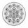 Double Fury 19 LED 4" Round Turn Signal Light-Amber & White LED/Clear Lens