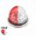 17 LED Watermelon Double Fury Light Flush Mount Kit With Low Profile SS Bezel - Red & White LED/Clea