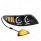 Black LED Projector Headlight With Rear Facing Turn Signal For International Durastar 2002-2018 - Pa