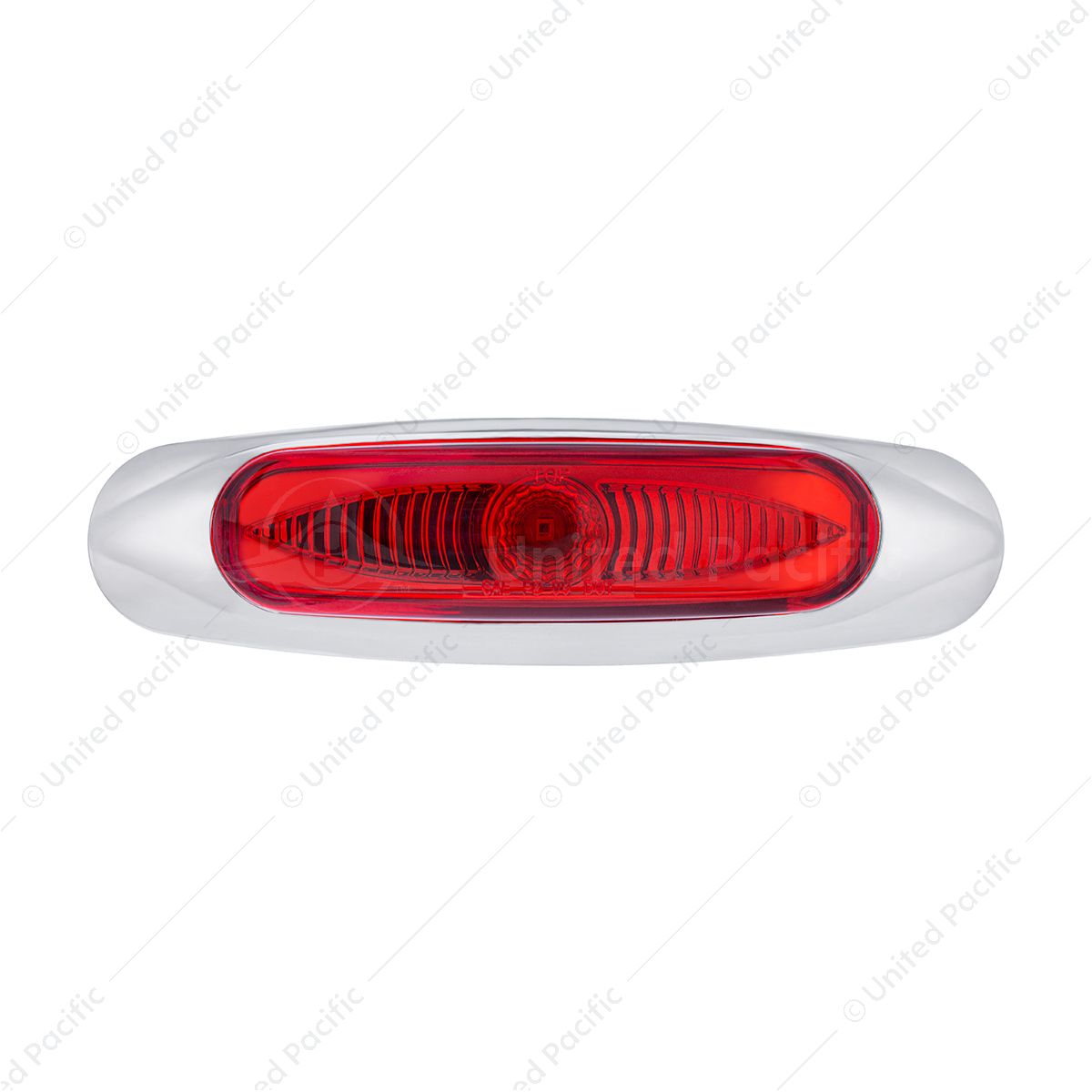 5-3/4" Wide 3 LED ViperEye Light (Clearance/Marker) - Red LED/Red Lens
