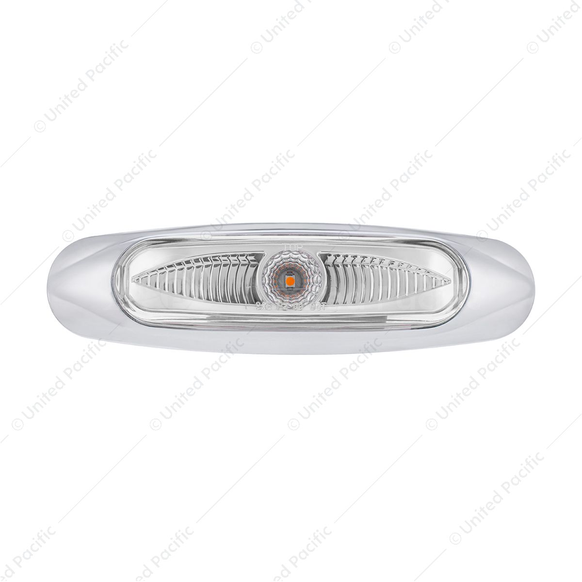 5-3/4" Wide 3 LED ViperEye Light (Clearance/Marker) - Amber LED/Clear Lens