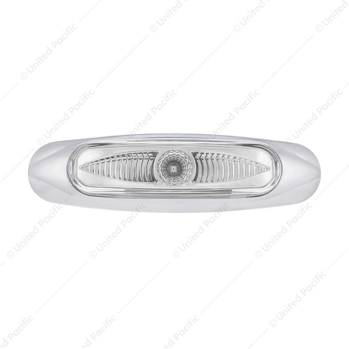 5-3/4" Wide 3 LED ViperEye Light (Clearance/Marker) - Red LED/Clear Lens