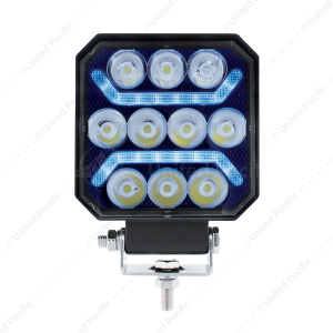 10 LED High Power LED Work Light With "U" Light Guide-Blue