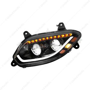 Black LED 86 Headlight For 2018-2025 International LT Truck - Driver