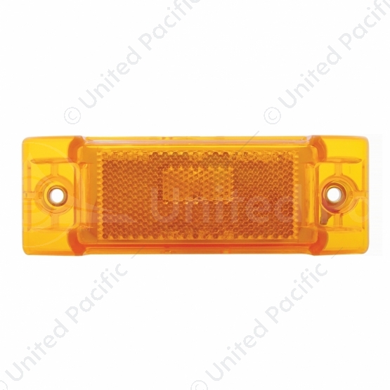 Rectangular Light (Clearance/Marker) With Reflex Lens - Amber Lens