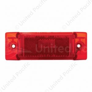 Rectangular Light (Clearance/Marker) With Reflex Lens - Red Lens