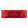 Rectangular Light (Clearance/Marker) With Reflex Lens - Red Lens