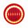 30 LED 4" Round Lumos Light I-Series (Stop, Turn & Tail) - Red LED/Red Lens