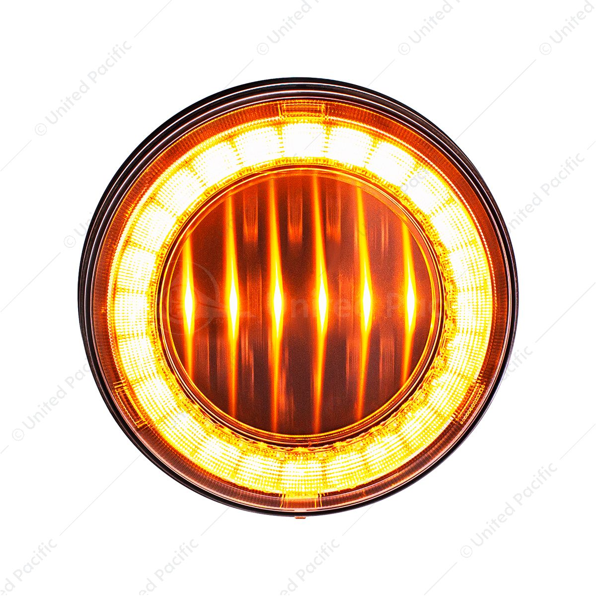 30 LED 4" Round Lumos Light I-Series (Turn Signal) - Amber LED/Clear Lens