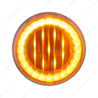 33 LED 4" Round Lumos Light X-Series (Turn Signal) - Amber LED/Amber Lens