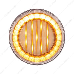 33 LED 4" Round Lumos Light X-Series (Turn Signal) - Amber LED/Clear Lens