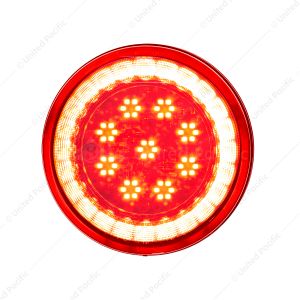 33 LED 4" Round Lumos Light S-Series (Stop, Turn & Tail) - Red LED/Red Lens