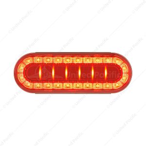 30 LED 6" Oval Lumos Light I-Series (Stop, Turn & Tail) - Red LED/Red Lens