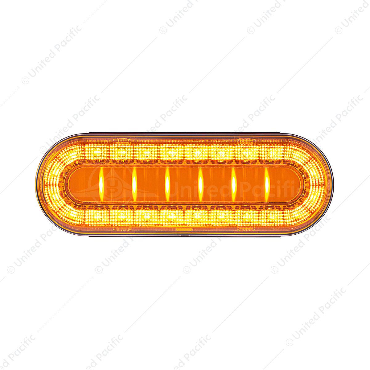 30 LED 6" Oval Lumos Light I-Series (Turn Signal) - Amber LED/Amber Lens
