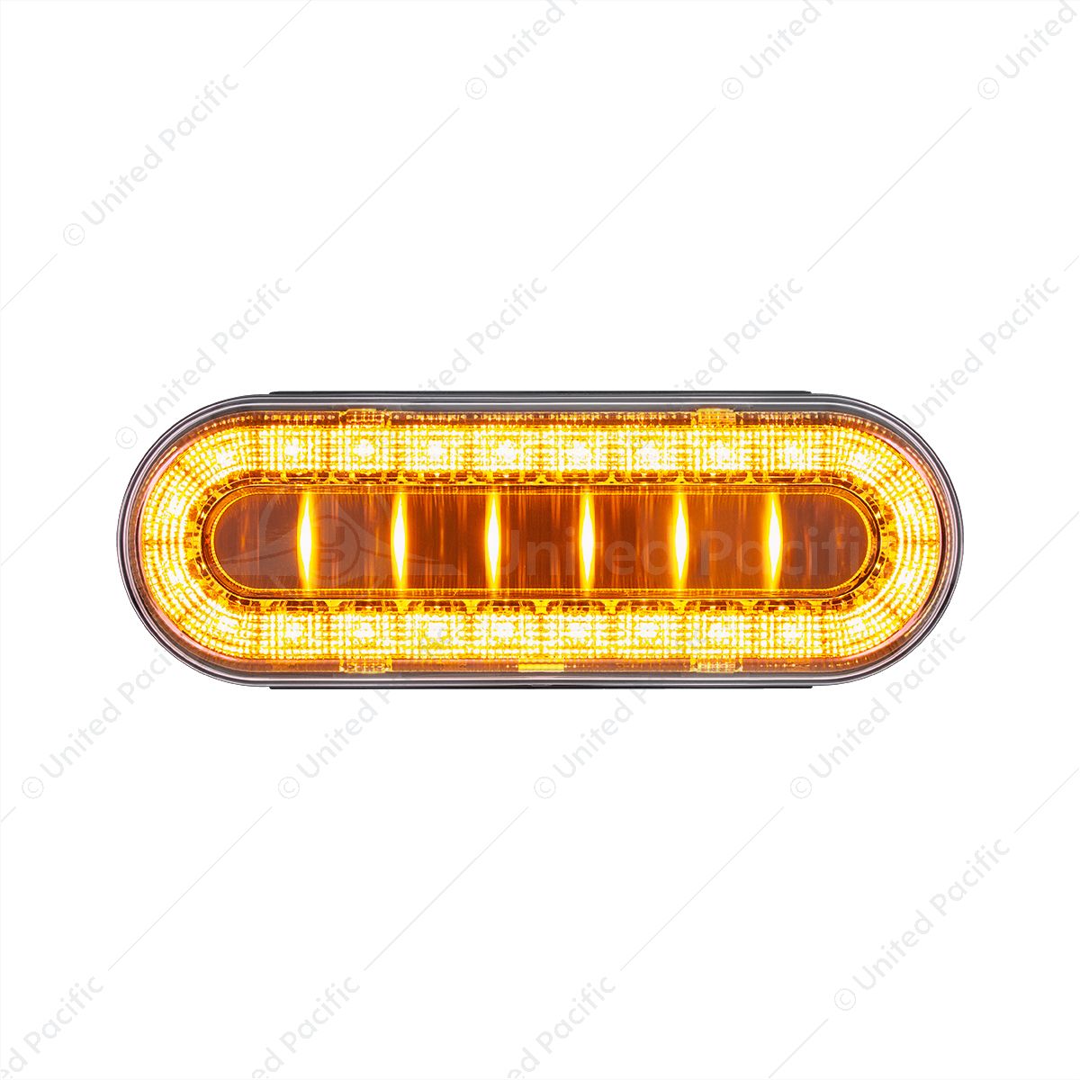 30 LED 6" Oval Lumos Light I-Series (Turn Signal) - Amber LED/Clear Lens