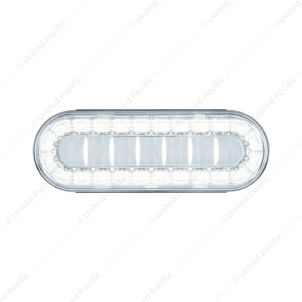 30 LED 6" Oval Lumos Light I-Series (Back-Up) - White LED/Clear Lens