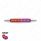 Double Fury 6 LED Dual Function 6" Marker Light With Chrome Bezel-Red & Purple/Clear Lens
