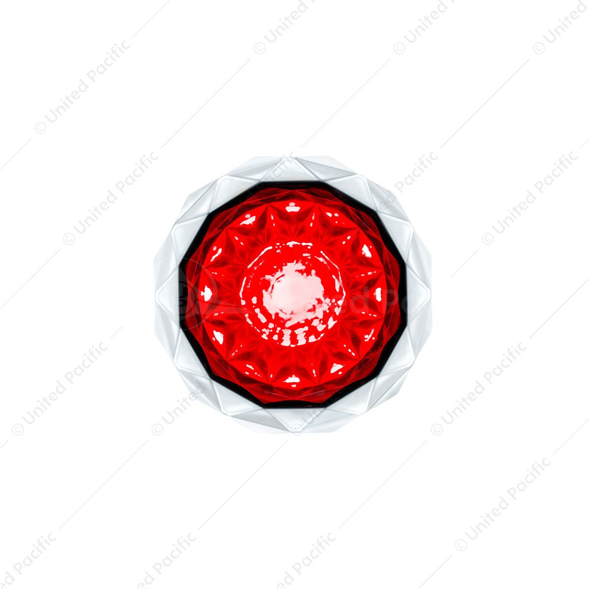 2 LED Dual Function Mini Crystal Watermelon Light (Clearance/Marker)-Red LED/Red Lens